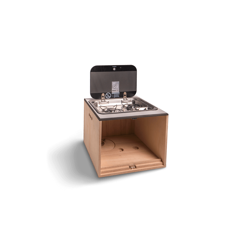 Double gas stove box