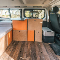sleeping in a Renault Trafic 3  Combi van