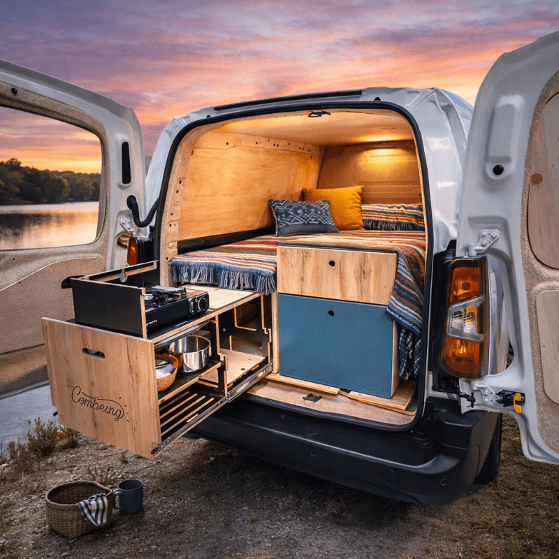 Removable Van Module System Smart Modular & Removable Compact Van Conversion Kit | Combeing